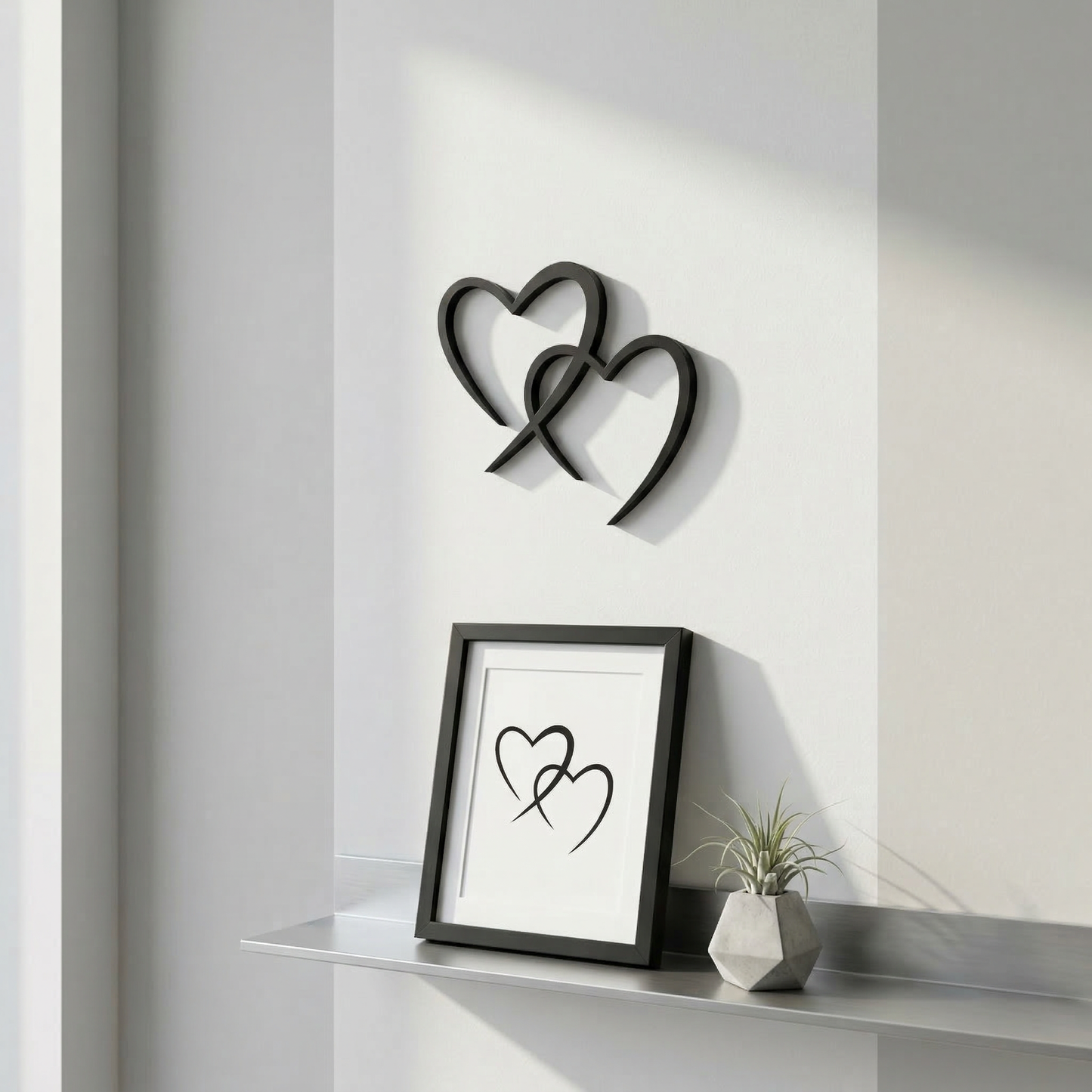 Herz Wanddeko „Liebe in 3D“ | 3D‑Druck Wandbild aus PLA