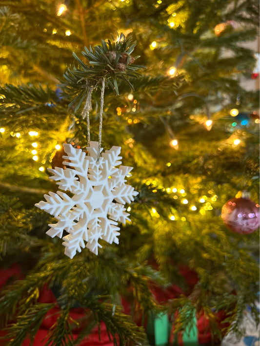 3D‑gedruckte Schneeflocke | zeitloses Weihnachtsgeschenk & Deko