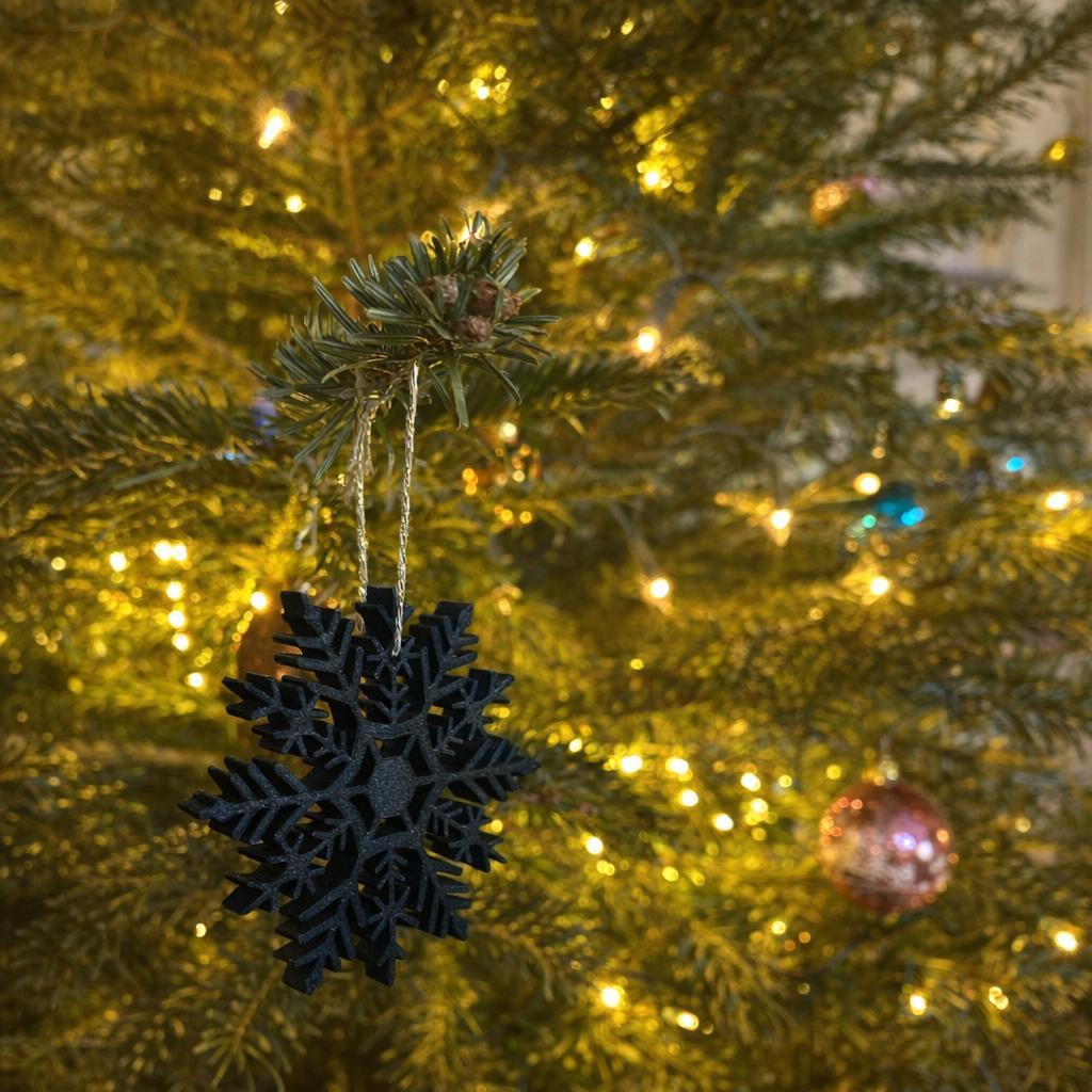 3D‑gedruckte Schneeflocke | zeitloses Weihnachtsgeschenk & Deko