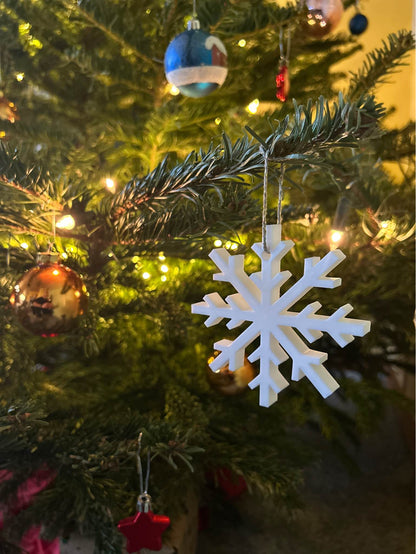 3D‑gedruckte Schneeflocke | zeitloses Weihnachtsgeschenk & Deko