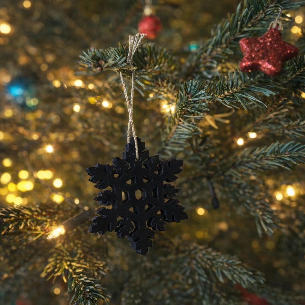 3D‑gedruckte Schneeflocke | zeitloses Weihnachtsgeschenk & Deko