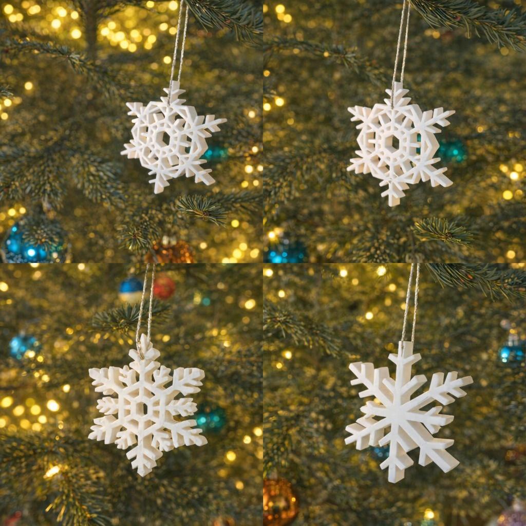 3D‑gedruckte Schneeflocke | zeitloses Weihnachtsgeschenk & Deko