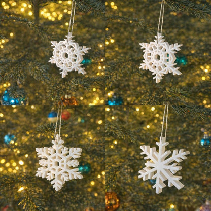 3D‑gedruckte Schneeflocke | zeitloses Weihnachtsgeschenk & Deko