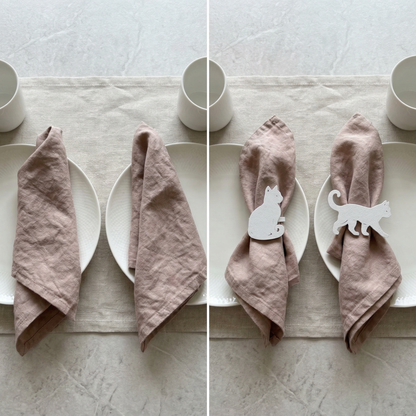 Serviettenringe „Katze“ | 3D‑Druck Katzen Tischdeko