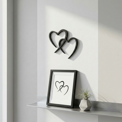 Herz Wanddeko „Liebe in 3D“ | 3D‑Druck Wandbild aus PLA