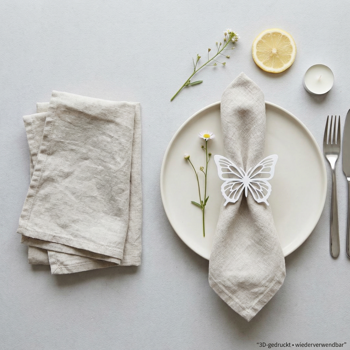 Serviettenringe „Schmetterling“ | 3D‑Druck Tischdeko für Frühling & Sommer