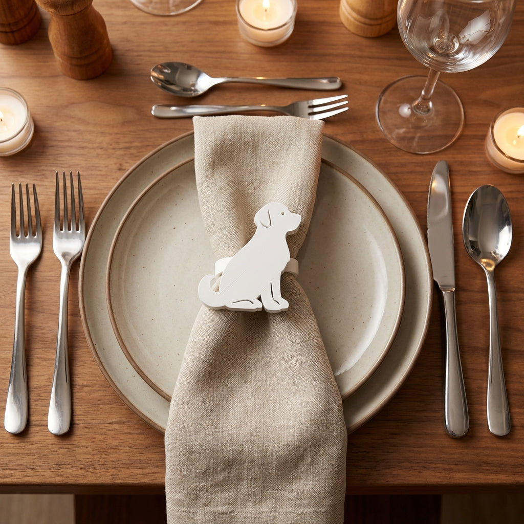 Serviettenringe „Hund“ | 3D‑Druck Hunde Tischdeko