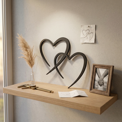 Herz Wanddeko „Liebe in 3D“ | 3D‑Druck Wandbild aus PLA