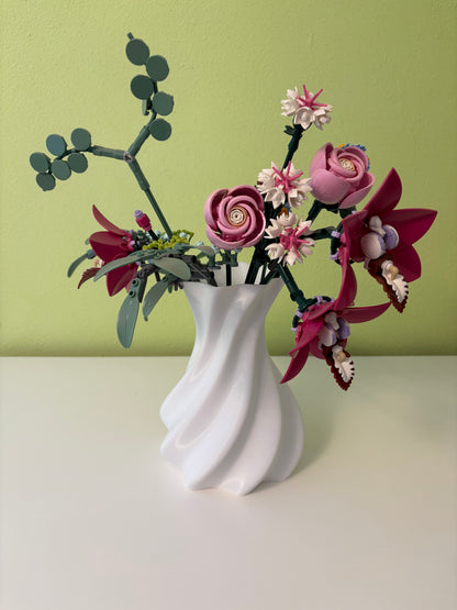 Moderne 3D‑Vase „Mona“ | nachhaltiges PLA in Marmor‑Optik