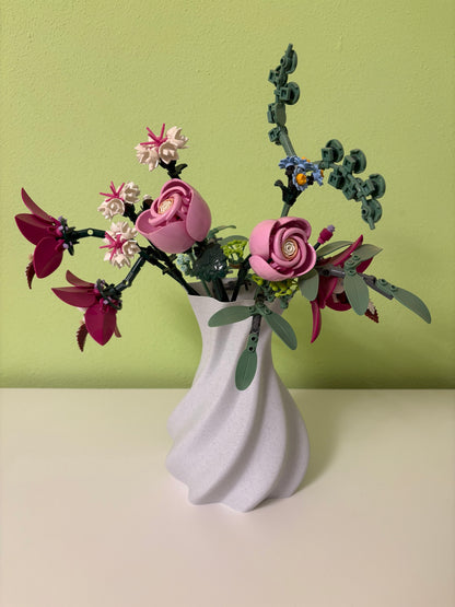 Moderne 3D‑Vase „Mona“ | nachhaltiges PLA in Marmor‑Optik