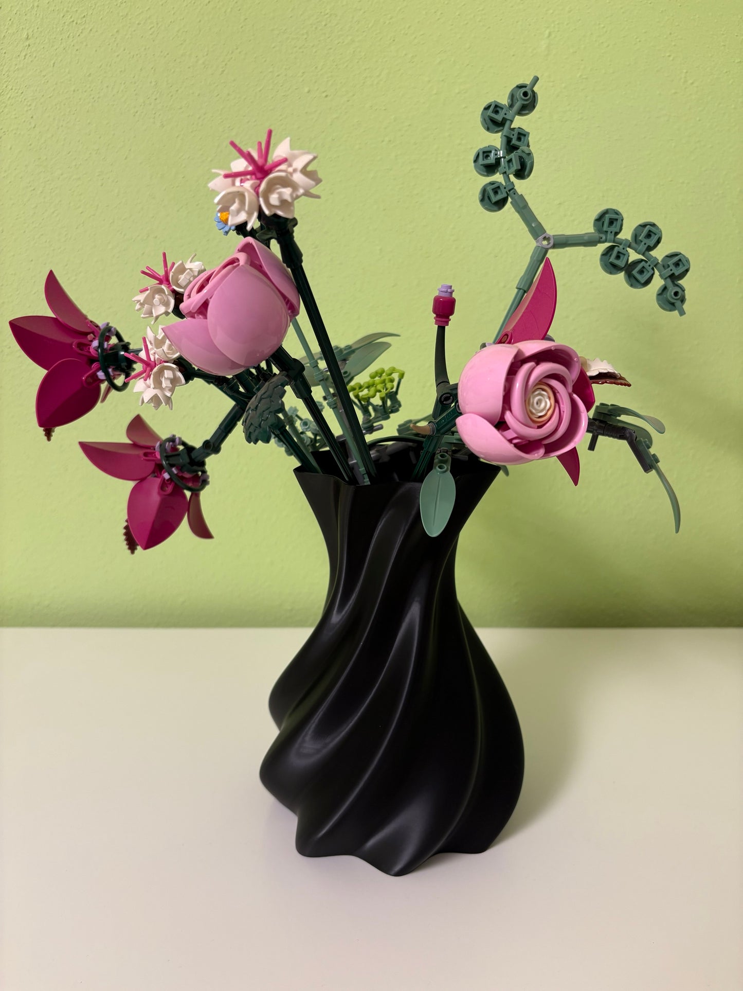 Moderne 3D‑Vase „Mona“ | nachhaltiges PLA in Marmor‑Optik
