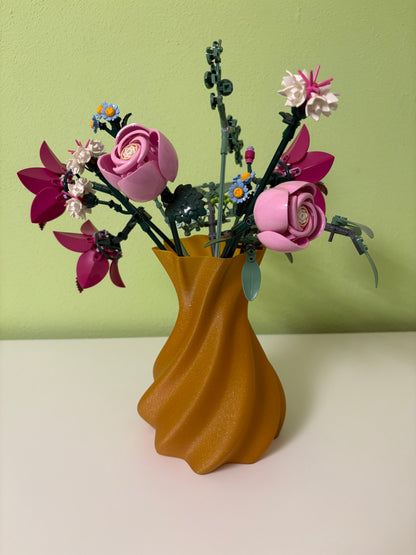 Moderne 3D‑Vase „Mona“ | nachhaltiges PLA in Marmor‑Optik