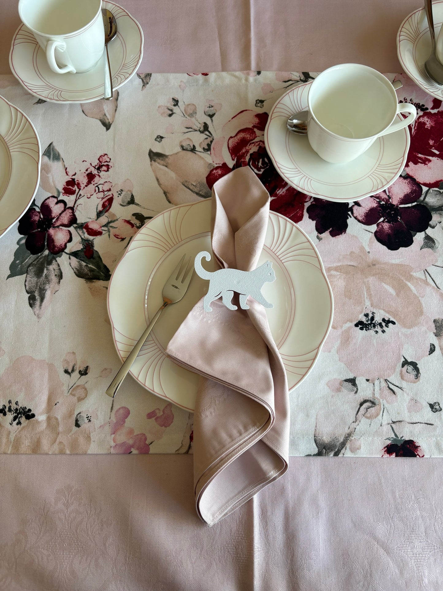 Serviettenringe „Katze“ | 3D‑Druck Katzen Tischdeko