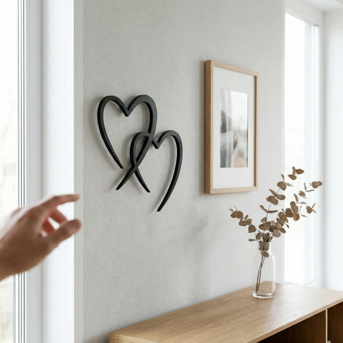 Herz Wanddeko „Liebe in 3D“ | 3D‑Druck Wandbild aus PLA