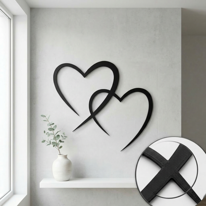 Herz Wanddeko „Liebe in 3D“ | 3D‑Druck Wandbild aus PLA