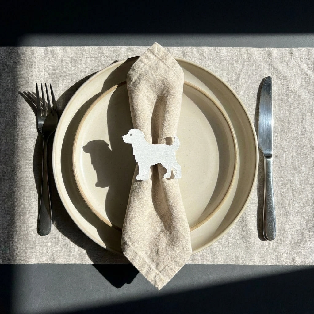 Serviettenringe „Hund“ | 3D‑Druck Hunde Tischdeko