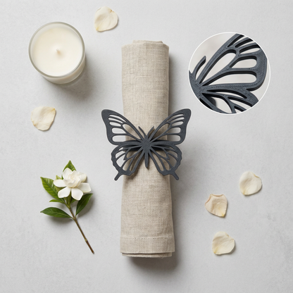 Serviettenringe „Schmetterling“ | 3D‑Druck Tischdeko für Frühling & Sommer
