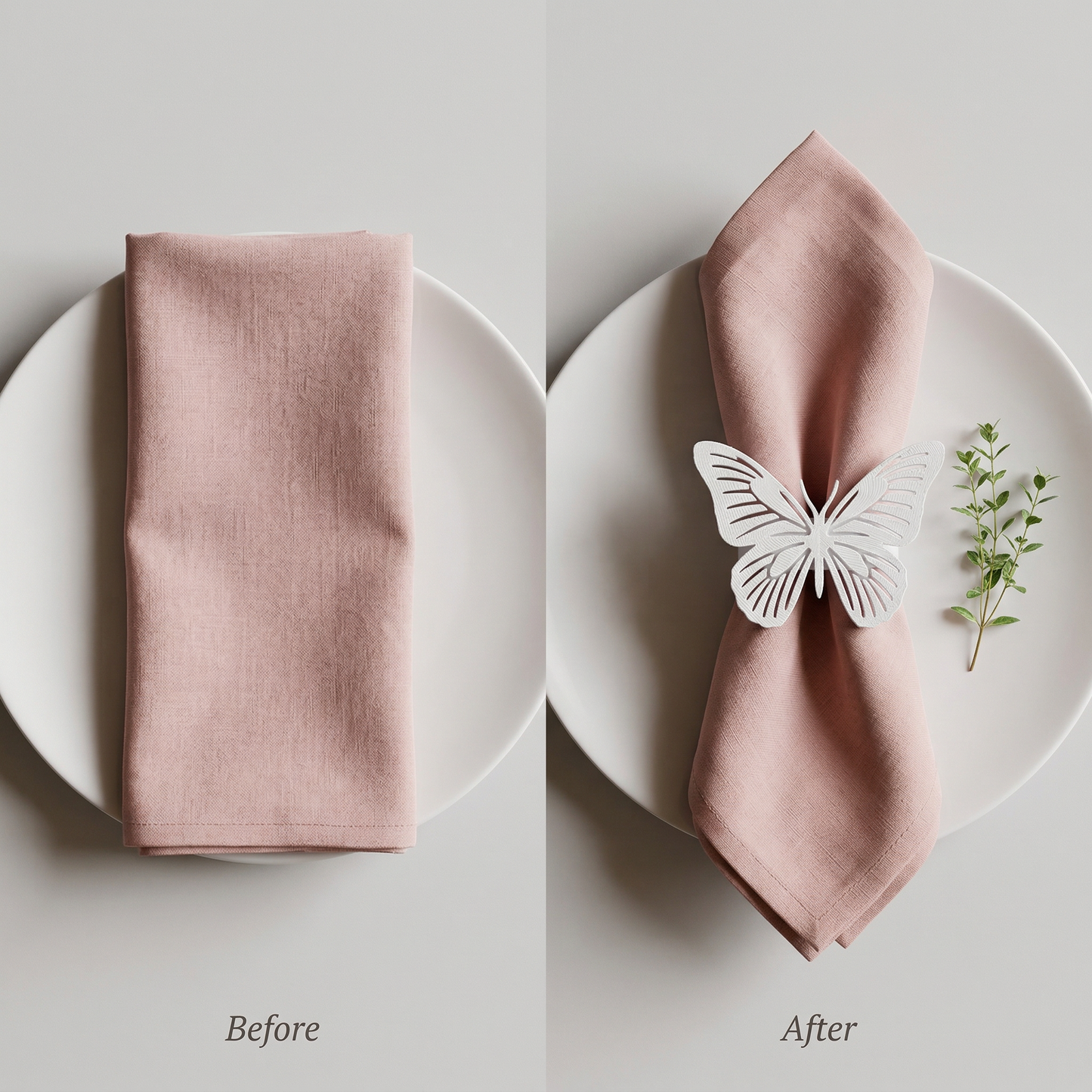 Serviettenringe „Schmetterling“ | 3D‑Druck Tischdeko für Frühling & Sommer